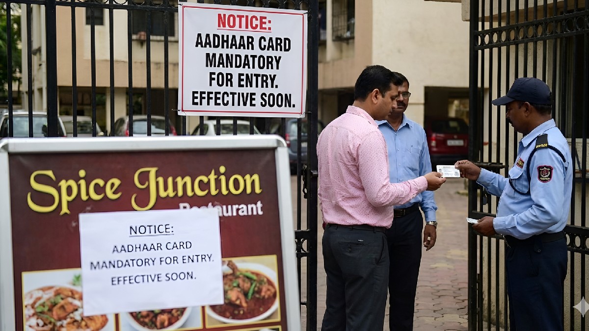 త్వరలో రెస్టారెంట్లు సొసైటీల్లో ఎంట్రీకి ఆధార్ అవసరం