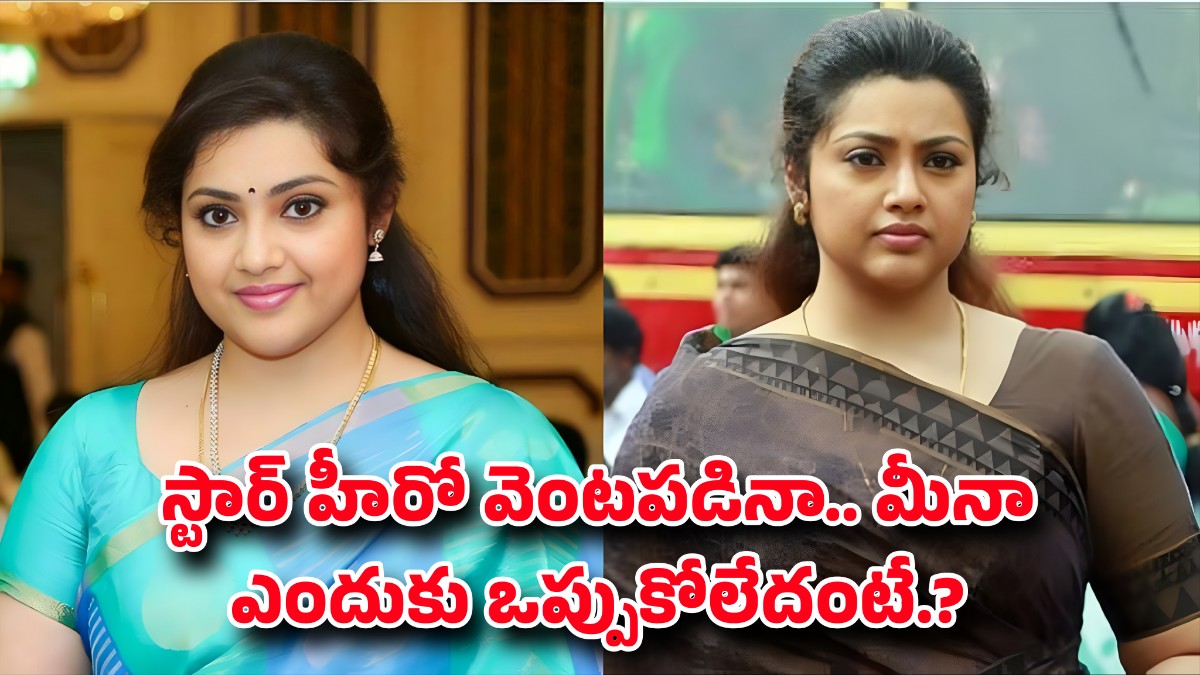 స్టార్ హీరో వెంటపడినా.. 'మీనా' ఎందుకు ఒప్పుకోలేదంటే.! మీనా కెరీర్‌లో షాకింగ్ నిజాలు 